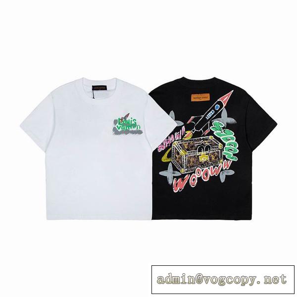 大人気！！ルイヴィトンTシャツコピー❤️LOUIS VUITTON 新作超気持ちいい個性的リラックス感お洒落快適さウェア