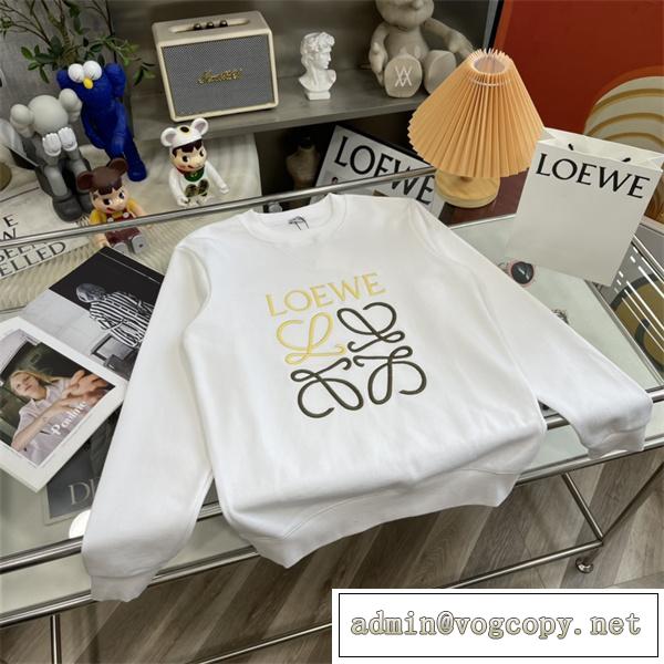 2026秋冬流行り★ロエベトレーナー刺繡★人気色 LOEWEコピー新作丸首ユニセックスお洒落カジュアルスタイル最高級