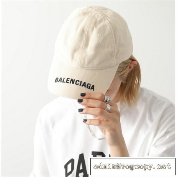 BALENCIAGA 帽子コピーバレンシアガ新作 LOGO VISOR 673318 410B2素敵な入手困難帽子エレガント