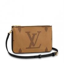 2026トレンド❤️Louis Vuitton ポシェット・ドゥーブルジップ人気ショルダーバッグ激安★ルイヴィトンスーパーコピー通販