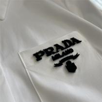 【VIP SALE!!】PRADA ☆プラダ長袖シャツコピー2026秋冬最新コレクション最高ホワイト色カジュアルスタイル