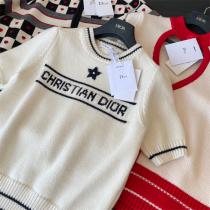最高品質dior半袖ｔシャツレディース★セーター生地☆2026最新作入手困難人気モデルホワイト色存在感抜群