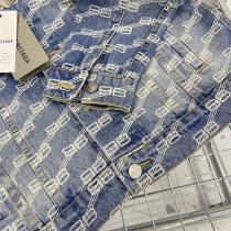 22FWバレンシアガLOGOデニムジャケット新作人気 BALENCIAGA スーパーコピー通販エレガントユニセックス高品質