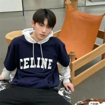CELINEフェイクレイヤード セリーヌスーパーコピーパーカー 男女兼用 パネルデザイン 着回しの効くアイテム