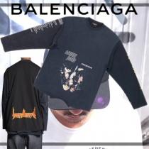 大活躍間違いなし BALENCIAGA 逆さまのスピードハンター特大長袖Tシャツ 22FWバレンシアガスーパーコピー