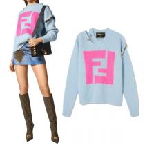 2026FWトレンド感 フェンディスーパーコピー FENDI x VERSACE フェンダーチェ セーター カットアウト