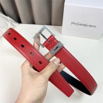 YSL ベルトスーパーコピーイヴサンローランレディース高級レザー★赤色★使いやすい