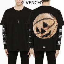 GIVENCHY X JOSH SMITH ジバンシーロゴ長袖Tシャツ スーパーコピー ユニセックス ブラック フィット感