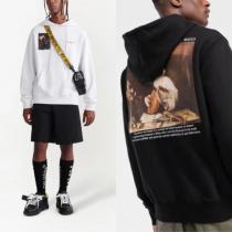 急激な注目度 Off-White CARAVAGGIO PRINT HOODIE オフホワイト プリント フード付き スウェットシャツ