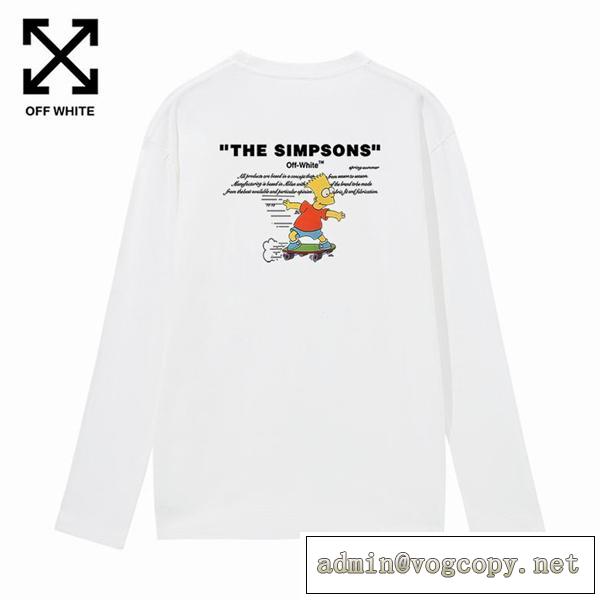お洒落2026新品☆ OFF-WHITE長袖ｔシャツオフホワイトコピー人気商品カジュアルウェア★オーバーサイズ