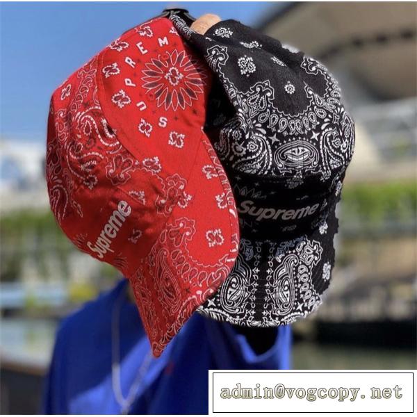 入手困難】Supreme 21SS Bandana Camp Cap シュプリーム帽子スーパー 