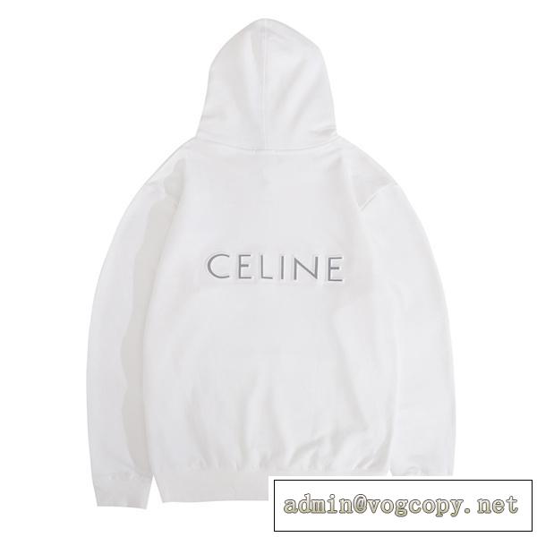 ★Celine偽物セリーヌパーカー新作22ss トレンド秋冬コレクションおしゃれ上品使いやすい黒色ホワイト