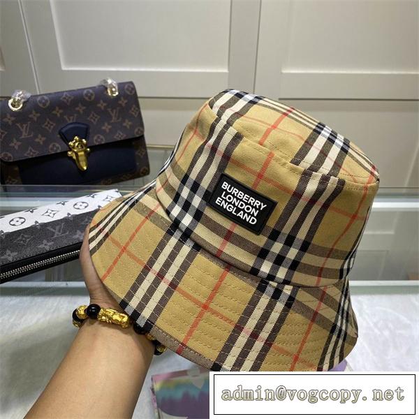 2026新品登場❤️❤️Burberryバーバリーバケットハットコピーブランド帽子人気ランキング★チェック柄