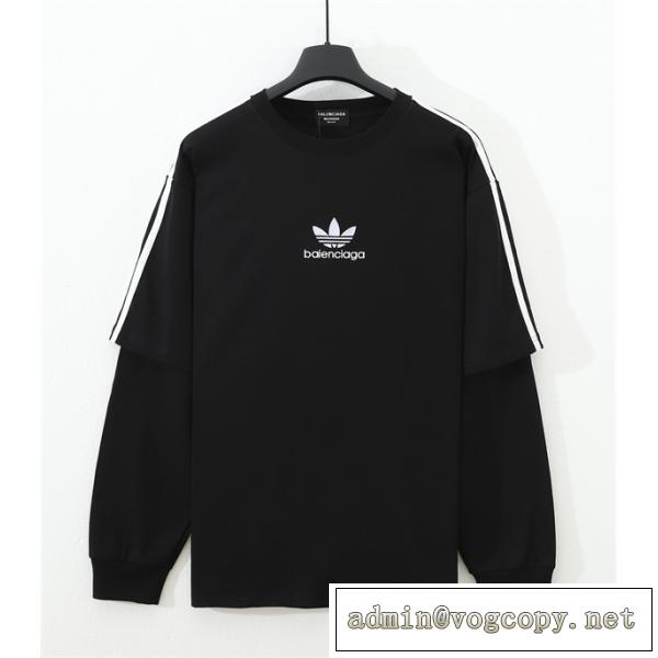Balenciaga&adidasロングｔコピー使いやすい人気2026トレンドオシャレ感抜群入手困難アイテム