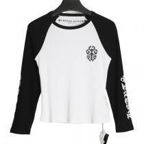 Chrome Hearts 22FW レディースロングｔオシャレ人気ランキング快適なカジュアル洋服★ピンク色