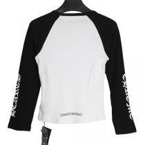 Chrome Hearts 22FW レディースロングｔオシャレ人気ランキング快適なカジュアル洋服★ピンク色