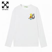 秋冬流行り OFF-WHITE新作❤️ 長袖ｔシャツ激安リラックス感オーバーサイズ★オフホワイト服スーパーコピー