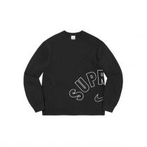 Supreme 22SS Nike Arc Crewneckコラボ刺繍丸首シュプリームパーカーコピー新作★紫★人気おしゃれ