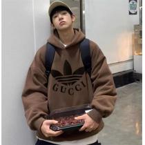 高評価☆GUCC1×adidasコラボパーカーブランドコピー秋冬流行り洋服不動の人気No.1男女OKオーバーサイズ