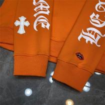 オレンジ色❤️CHROME HEARTS 人気パーカーおしゃれクロムハーツスーパーコピー秋冬トレンド上品