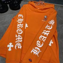 オレンジ色❤️CHROME HEARTS 人気パーカーおしゃれクロムハーツスーパーコピー秋冬トレンド上品