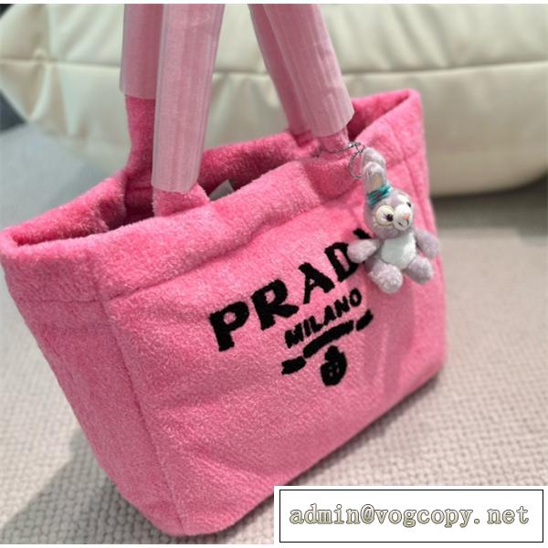超人気可愛いPRADAハンドバッグ★ ふわふわ★ プラダバッグレディースコピー収納性OK