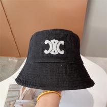 【超人気】CELINEバケットハットデニム生地セリーヌコピー品★コーナーシンクロデニム洗水刺繍漁師帽