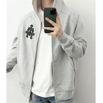 グレー色★Chrome Heartsジップアップ新品クロムハーツコピー通販★薄い★使いやすい