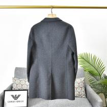 2026-2026流行り高級ARMANI 偽物 アルマーニ コート メンズファッション50%の羊毛生地175-68キロ着用XL