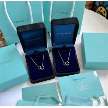 ❤️ Tiffany&Co.2026最新Atlas X Closed interlocking pendantダブルリングネックレス人気ティファニーコピー