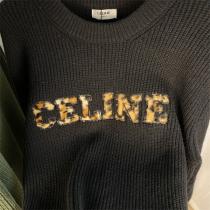22fwトレンドセリーヌコピーロゴセーターCELINE偽物激安ストリートファッション可愛い2色