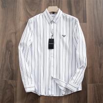 3色❤️ARMANI新品アルマーニシャツコピースモールインポートプリントメンズストライプ大人の長袖シャツ