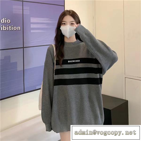 バレンシアガ 人気商品BALENCIAGAセーターコピー2026流行りオーバーサイズ★ユニセックス
