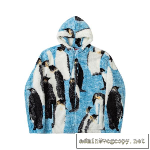 人気定番Supreme 20Fw Penguins Hooded Fleeceシュプリームコピージャケットお洒落★防寒性抜群