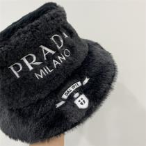 2026秋冬流行り❤️PRADAバケットハット人気プラダスーパーコピー★ウサギ毛★エレガント★上品
