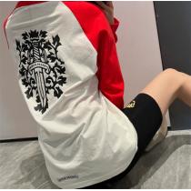 【VIPセール】CHROME HEARTS 長袖ｔシャツコピークロムハーツロングｔ男女OK赤色上質なアイテム