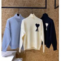 ❤️AMI PARIS❤️新品アミ パリスセーターコピーハイネックニットユニセックス秋冬トレンド人気色