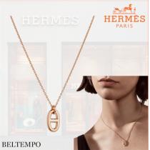 HERMESエルメス偽物ネックレス人気 ピンクゴールド❤️オシャレ高級アクセサリー激安通販