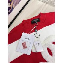 【クリスマス限定】CHANE1コピーセーターオシャレ❤️❤️人気秋冬トレンド着こなし★赤色★ブラック