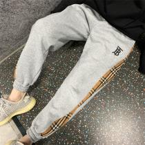 人気Burberryバーバリースウェットパンツコピーユニセックス★オーバーサイズグレー色