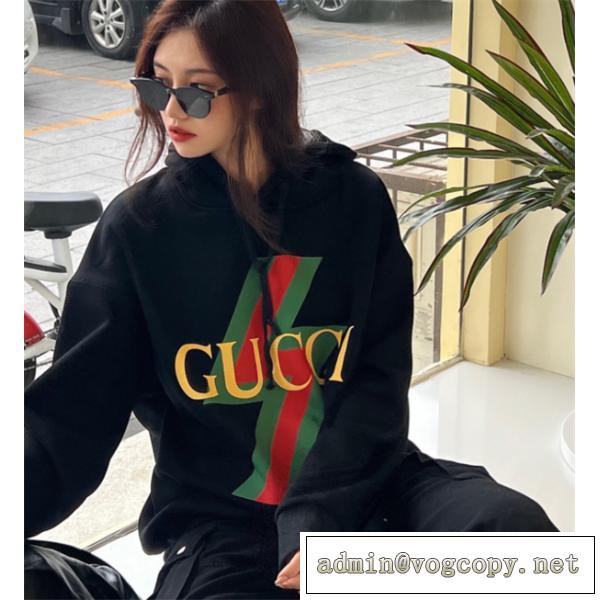 2026流行り❤️GUCC1パーカーコピー新品★裏起毛★秋冬大人のこなれ感抜群
