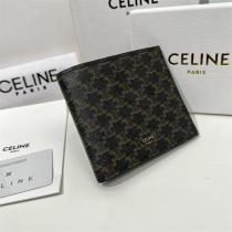 CELINE 二つ折り財布コピーセリーヌ新作ユニセックス11*10*5㎝多機能コンパクトで実用的上品
