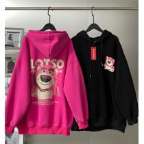超人気☆ Supremeコピーパーカーお洒落可愛いイチゴ熊❤️❤️デザインシュプリーム新品エレガント