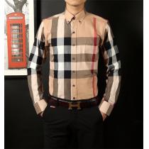 【定番】バーバリー長袖シャツコピーメンズおしゃれ新作 BURBERRYチェック柄クラシックな