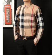 【定番】バーバリー長袖シャツコピーメンズおしゃれ新作 BURBERRYチェック柄クラシックな