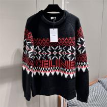 クリスマス限定❤️CELINE セリーヌセーターコピー黒色使いやすいリラックス感快適ニットウェア