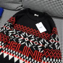 クリスマス限定❤️CELINE セリーヌセーターコピー黒色使いやすいリラックス感快適ニットウェア