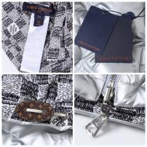 LOUIS VUITTON 1V Monogramダウンジャケットお洒落ルイヴィトンコピー新作シルバー色ポリエステル100%