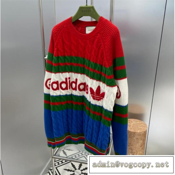 adidas×GUCC1コピーセーター新作2026流行りカジュアルスタイル上品★入手困難アイテム