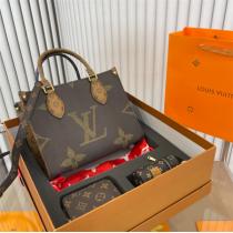 3点セット❤️LOUIS VUITTON onthegoバッグ新作ルイヴィトントートバッグコピー小さいサイズ収納性抜群定番アイテム